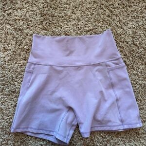 Lavender High-Waisted Women's Shorts LSKD